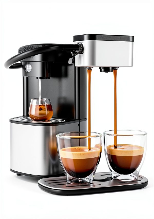 Fully Automatic Espresso Coffee Machine with Built-In Grinder, Milk Frother, Touchscreen, 20 Bar Pump Pressure, 1.5L Detachable Water Tank, One-Touch Latte & Cappuccino Maker, 1350W Gold-3