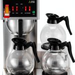 Happybuy 12 Cups Commercial Drip Coffee Maker, Coffee Maker Machine with 3 Glass Carafes and 3 Warmer Plates, Stainless Steel Pour Over Coffee Brewer for Restaurant-0