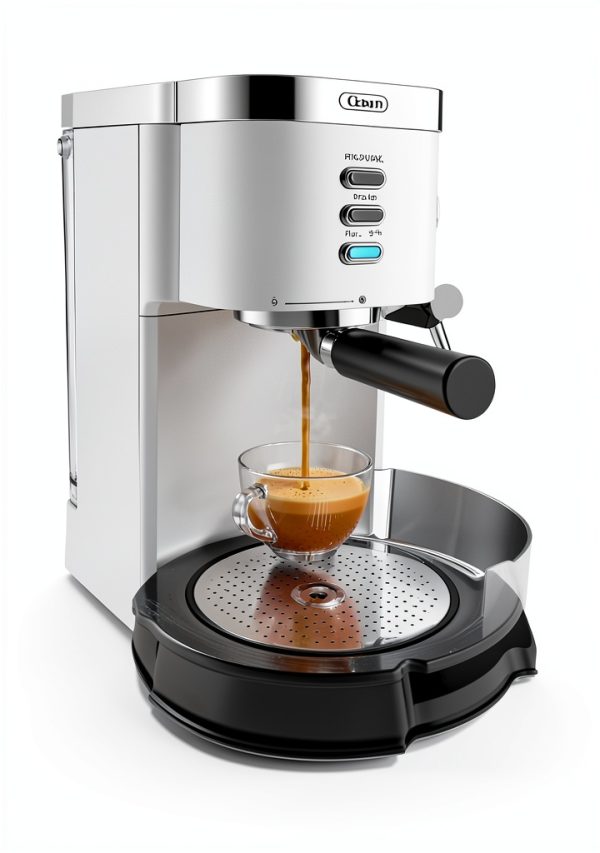 Gevi 20 Bar Espresso Machine with Milk Frother Beige 1.2L-6