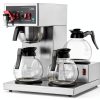 Happybuy 12 Cups Commercial Drip Coffee Maker, Coffee Maker Machine with 3 Glass Carafes and 3 Warmer Plates, Stainless Steel Pour Over Coffee Brewer for Restaurant-7
