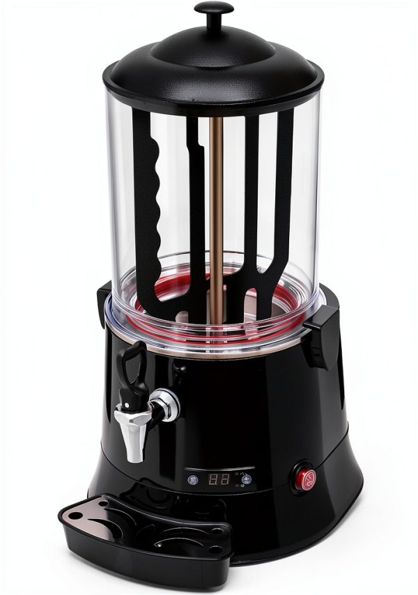 10L Hot Chocolate Machine, 110V Commercial Hot Chocolate Machine Maker and Dispenser, Beverage Warmer for Heating Coffee Milktea (Black)-0