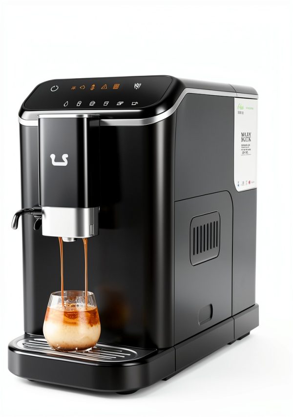 Fully Automatic Espresso Coffee Machine with Built-In Grinder, Milk Frother, Touchscreen, 20 Bar Pump Pressure, 1.5L Detachable Water Tank, One-Touch Latte & Cappuccino Maker, 1350W Gold-7