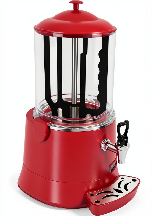 Commercial Hot Chocolate Maker - 10L Heating & Mixing Machine, 110V Dispenser for Chocolate, Coffee, Juice, Milk-0