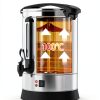 GlowSol Commercial Coffee Urn, 14L/3.7 Gal Hot Beverage Dispenser, 100 Cup, Stainless Steel Hot Coffee Dispenser for Party-5