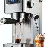 Espresso Machine GarveeHome Compact 20 Bar Stainless Steel Silver-0