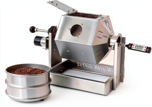 Gas Coffee Roaster 3.8L Steel Drum with Bean Cooler by MISLOOPY-0