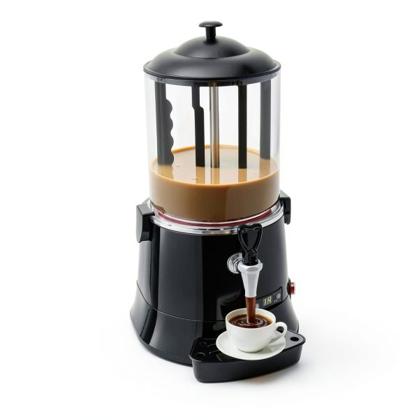 10L Commercial Hot Chocolate Maker, 110V 400W Hot Chocolate Melting Machine, 86-194°F Temperature Adjustable, Hot Beverage Warmer Dispenser for Heating Coffee Milktea-2