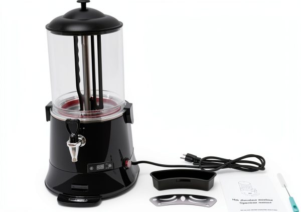 10L Hot Chocolate Machine, 110V Commercial Hot Chocolate Machine Maker and Dispenser, Beverage Warmer for Heating Coffee Milktea (Black)-5