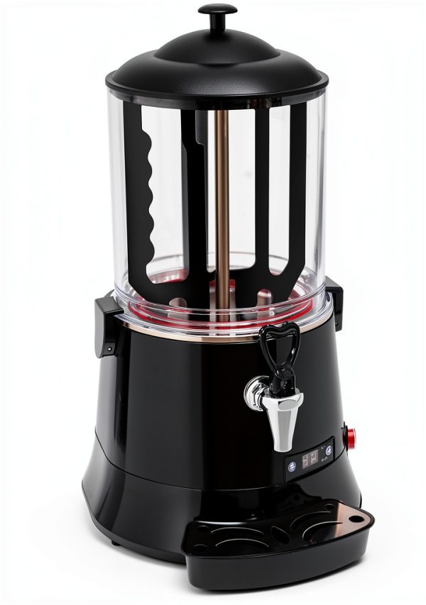 10L Hot Chocolate Machine, 110V Commercial Hot Chocolate Machine Maker and Dispenser, Beverage Warmer for Heating Coffee Milktea (Black)-2