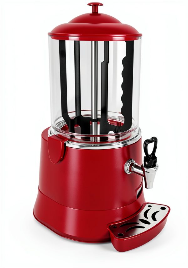 Commercial Hot Chocolate Maker - 10L Heating & Mixing Machine, 110V Dispenser for Chocolate, Coffee, Juice, Milk-3