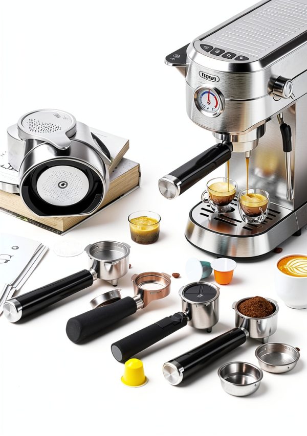 Gevi 20 Bar Espresso Machine with Milk Frother Compact GECME418E-6