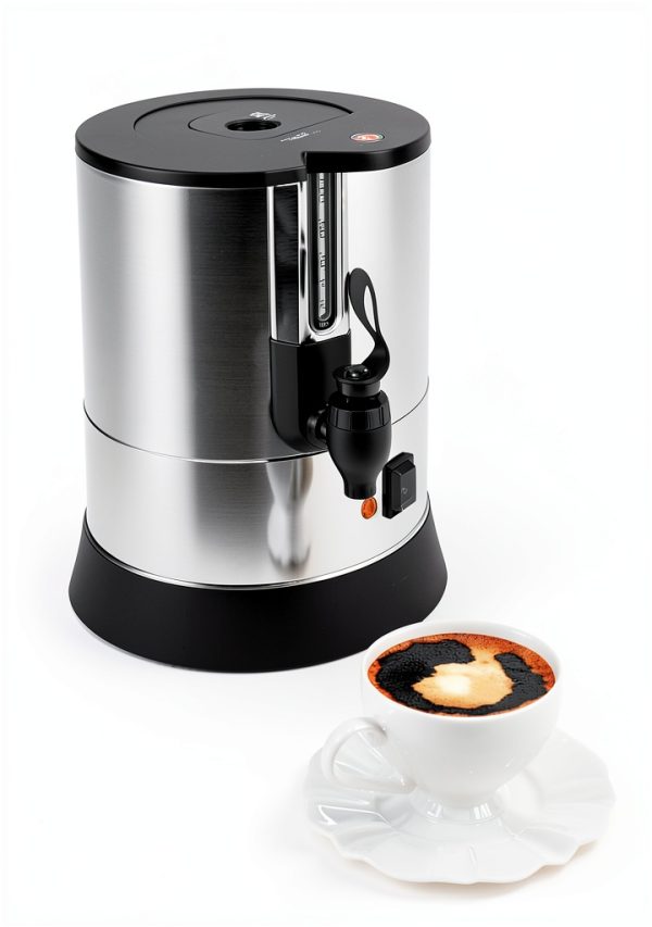 GlowSol Commercial Coffee Urn, 14L/3.7 Gal Hot Beverage Dispenser, 100 Cup, Stainless Steel Hot Coffee Dispenser for Party-3