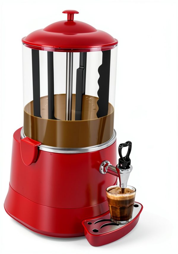Commercial Hot Chocolate Maker - 10L Heating & Mixing Machine, 110V Dispenser for Chocolate, Coffee, Juice, Milk-2