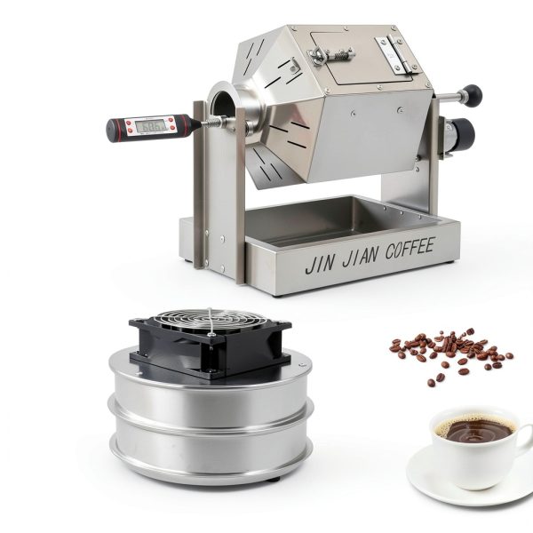 Gas Coffee Roaster 3.8L Steel Drum with Bean Cooler by MISLOOPY-1