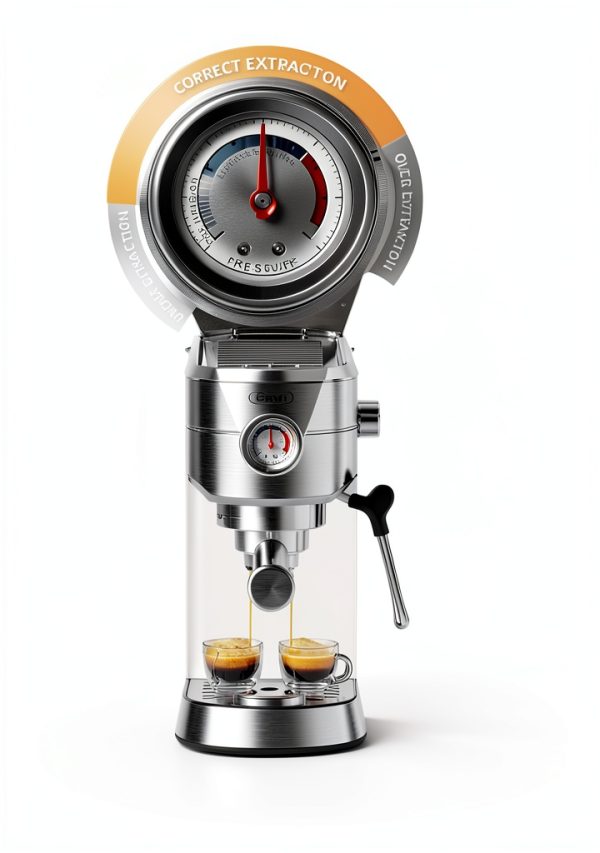 Gevi 20 Bar Espresso Machine with Milk Frother Compact GECME418E-4