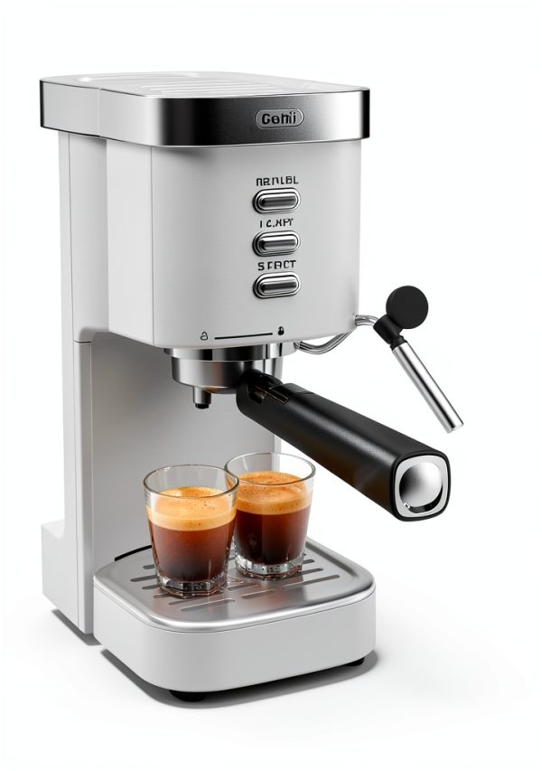 Gevi 20 Bar Espresso Machine with Milk Frother Beige 1.2L-5