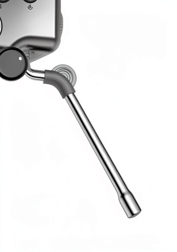 Espresso Machine AMZCHEF 58mm with Pressure Gauge Silver Gray-6