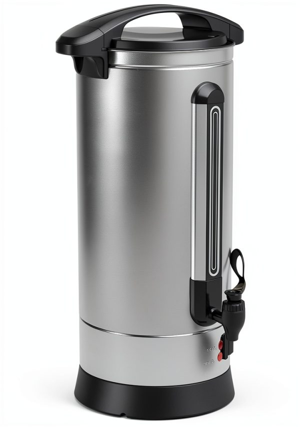 GlowSol Commercial Coffee Urn, 14L/3.7 Gal Hot Beverage Dispenser, 100 Cup, Stainless Steel Hot Coffee Dispenser for Party-7