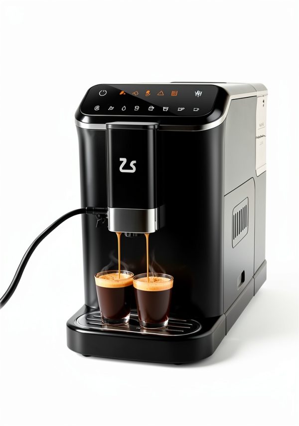 Fully Automatic Espresso Coffee Machine with Built-In Grinder, Milk Frother, Touchscreen, 20 Bar Pump Pressure, 1.5L Detachable Water Tank, One-Touch Latte & Cappuccino Maker, 1350W Gold-6