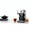 De'Longhi Espresso Cappuccino Maker A-3220-RMB Black Manual Frother-3