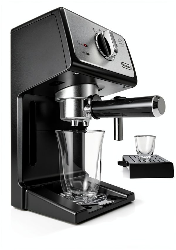 De'Longhi Espresso Cappuccino Maker A-3220-RMB Black Manual Frother-2