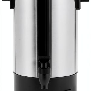 Stainless Steel Percolate Coffee Maker SYBO 30 Cup 4.5L Black-0