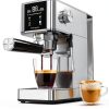 WAA 20 Bar Barista Grade Espresso Machine Stainless Steel 1.2L Silver-0